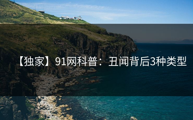 【独家】91网科普：丑闻背后3种类型